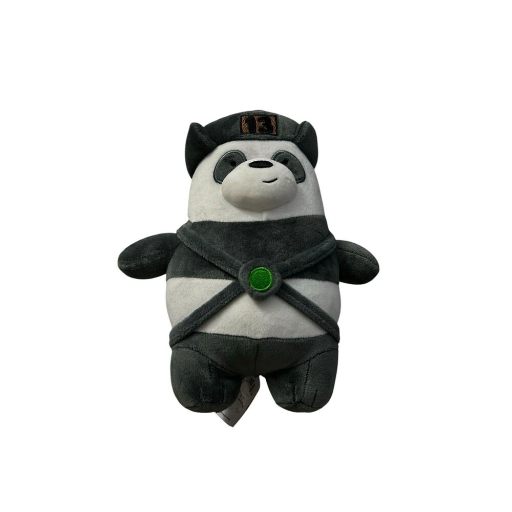 Miniso Cartoon Network We Bare Bears Ninja Panda Bear Soft Stuffed Plush Toy 10"
